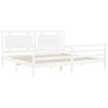 vidaXL Bed Frame without Mattress White 200x200 cm Solid Wood