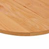 vidaXL Table Top Light Brown 80x40x2 cm Solid Wood Oak Oval