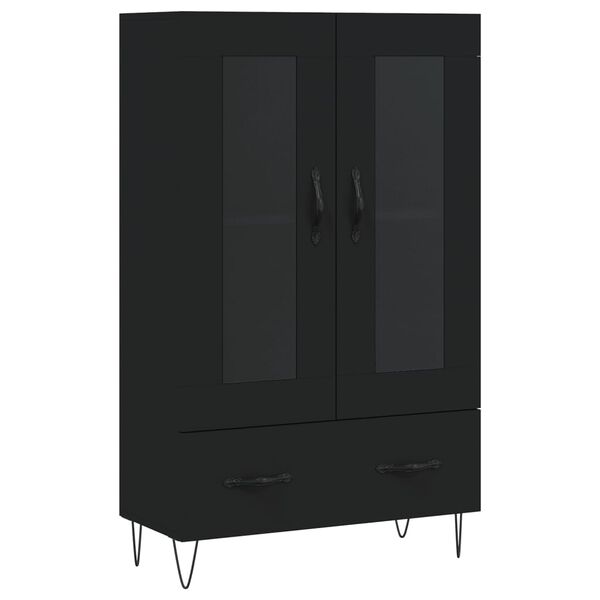 vidaXL Highboard Black 69.5x31x115 cm Engineered Wood