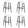 vidaXL Bar Chairs 4 pcs White