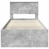 vidaXL Bed Frame Concerte Grey 75 x 190 cm Engineered wood