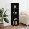 vidaXL Corner Cabinet Black 33x33x132 cm Engineered Wood