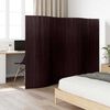vidaXL Room Divider Bamboo Dark Brown Width 250 cm Height 165 cm
