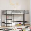 vidaXL Kids'Loft Bed Frame Black 99.5 x 190 cm Steel