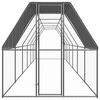 vidaXL Outdoor Chicken Cage 2x12x2 m Galvanised Steel