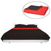 vidaXL Double-sided Quilted Bedspread Red and Black 220x240 cm