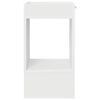 vidaXL End Table White 30 x 30 x 56 cm Engineered Wood