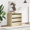 vidaXL Corner Chest of Drawers Sonoma Oak 60x41x58 cm Engineered Wood