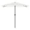 vidaXL Garden Parasol with Steel Pole White 248x248x248 cm