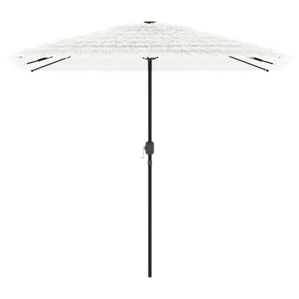 vidaXL Garden Parasol with Steel Pole White 248x248x248 cm