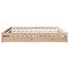 vidaXL Bed Frame without Mattress 180x200 cm Super King Solid Wood Pine