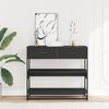 vidaXL Console Table Black 90x35x80 cm Engineered Wood