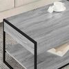 vidaXL Coffee Table Grey Sonoma 80 x 50 x 40 cm Engineered Wood