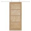 vidaXL Sliding Door ORKDAL Brown 86 x 198.5 cm Solid Pine Wood