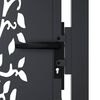 vidaXL Garden Gate Anthracite 100x125 cm Steel Tree Design