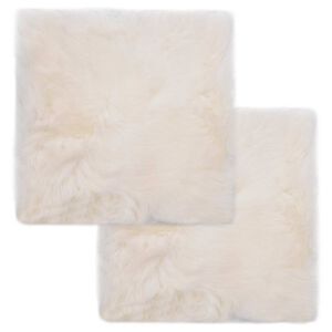 vidaXL Chair Pad | Set of 2 | White
