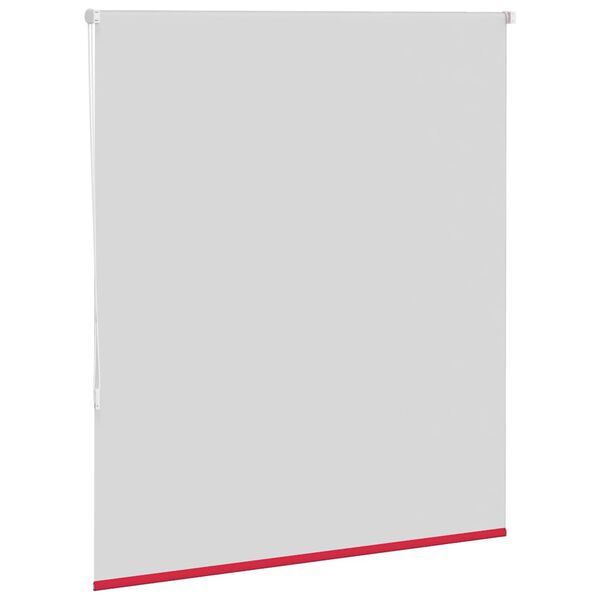 vidaXL Roller Blind Blackout Red 125x150 cm Fabric Width 121.6 cm Polyester