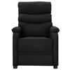vidaXL Wing Back Massage Reclining Chair Black Faux Leather