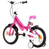 vidaXL Kids Bike 14 inch Black and Pink