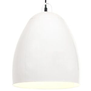 vidaXL Industrial Hanging Lamp 25 W White Round 42 cm E27
