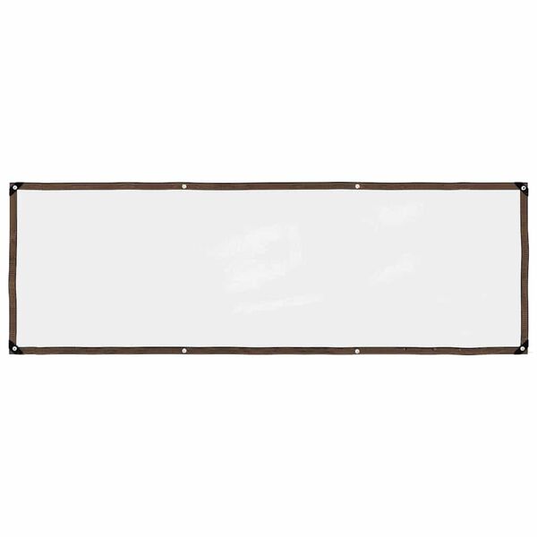 vidaXL Clear Tarpaulin with Eyelets 1x3 m Polyethylene