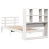 vidaXL Bookcase Bed without Mattress White 90x200cm Solid Wood Pine