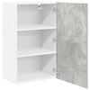 vidaXL Hanging Cabinet Concrete Grey and White 50 x 31 x 80 cm