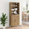 vidaXL Highboard with Drawer Artisan Oak 69.5 x 34 x 180 cm