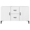 vidaXL Sideboard High Gloss White 100x36x60 cm Engineered Wood
