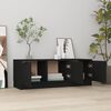 vidaXL TV Cabinet Black 102x35x36.5 cm Engineered Wood