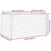 vidaXL Garden Planter 90x60x45.5 cm Impregnated Wood Pine