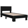 vidaXL Bed Frame without Mattress Black 75x190 cm Small Single
