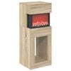 vidaXL Electric Fireplace Sonoma 35 x 30 x 86 cm Engineered wood