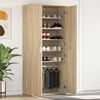 vidaXL Shoe Cabinet Sonoma Oak 80 x 39 x 178 cm Engineered Wood
