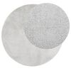 vidaXL Rug OVIEDO Short Pile Grey &Oslash; 80 cm