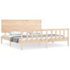 vidaXL Bed Frame without Mattress Super King Size Solid Wood Pine