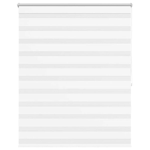 vidaXL Zebra blind 120.9x175 cm Fabric Width 116.7 cm white
