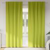 vidaXL Blackout Curtains with Rings 2 pcs Green 245 x 140 cm Polyester