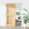vidaXL Sliding Door with Hardware Set 85x210 cm Solid Wood Pine