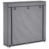 vidaXL Shoe Cabinet with Cover Grey 115x28x110 cm Fabric