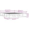 vidaXL Bed Frame without Mattress White 140x190 cm Solid Wood