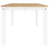 vidaXL Dining Table PANAMA White 180x90x75 cm Solid Wood Pine