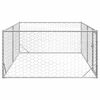 vidaXL Outdoor Dog Kennel with Door 3x2x1 m Galvanised Steel