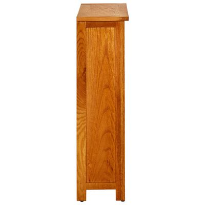 vidaXL 3-Tier Bookcase 70x22.5x82 cm Solid Oak Wood