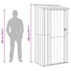 vidaXL Garden Sheds Anthracite 103 x 74 x 200 cm Metal