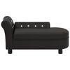 vidaXL Dog Sofa Black 83x45x42 cm Faux Leather