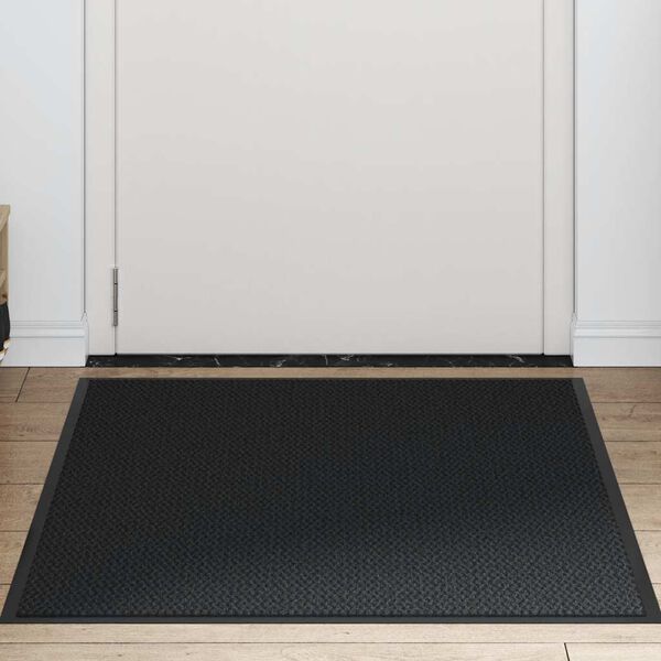 vidaXL Doormat Black 90x150 cm