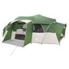 vidaXL Family Tent with Rainfly Water-resistant tunnel Green 10-Person