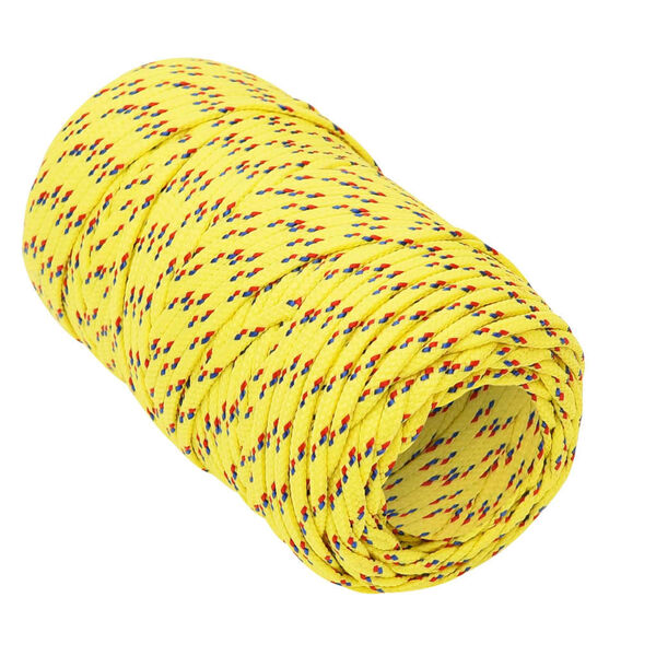 vidaXL Boat Rope Yellow 2 mm 250 m Polypropylene