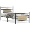 vidaXL Bed Frame without Mattress Sonoma Oak 90x190 cm Single Engineered Wood